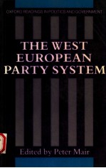 THE WEST EUROPEAN PARTY SYSTEM