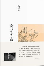 汪曾祺集 晚翠文谈