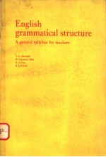 ENGLISH GRAMMATICAL STRUCTURE:A GENERAL SYLLABUS FOR TEACHERS
