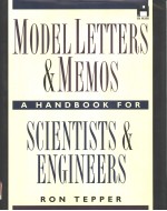 MODEL LETTERS AND MEMOS A HANDBOOK FOR SCIENTISTS AND ENGINEERS
