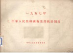 一九五七年中华人民共和国商业部统计制度
