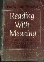 READING WITH MEANING STRATEGIES FOR COLLEGE READING