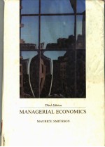 MANAGERIAL ECONOMICS THIRD EDITION 1988