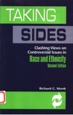 TAKING SIDES CLASHING VIEWS ON CONTROVERSIAL LSSUES IN RACE AND ETHNICITY SECOND EDITION
