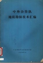 中外合作队地震勘探技术汇编