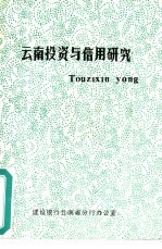 云南投资与信用研究 1