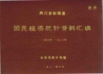 四川省铜梁县 国民经济统计资料汇编 1949-1980年