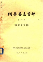 铜梁县志资料 第55期 教育志专辑