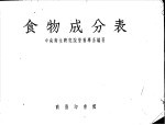 食物成分表