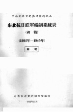 23 东北抗日联军编制系统表 初稿