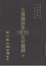 大清德宗景(光绪)皇帝实录 8 自光绪三十年二月至光绪三十四十八月