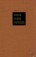 Solid state physics advances in research and applications volume 60