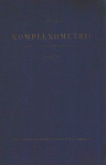 KOMPLEXOMETRIE BAND 4 PHARMAZEUTISCHE UND ORGANISCHE ANALYSE