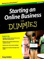 STATING AN ONLINE BUSINESS FOR DUMMIES 6TH EDITION