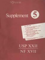 SUPPLEMENT 5 USP 22 NF 17