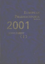 EUROPEAN PHARMACOPOEIA THIRD EDITION SUPPLEMENT 2001
