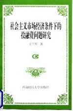社会主义市场经济条件下的投融资问题研究