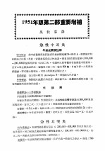最新实用治疗学 第2部 呼吸系统病目录 1951年版第2部重要增补