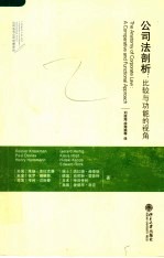 公司法剖析:比较与功能的视角