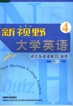 新视野大学英语词汇与语法练习 活页 4