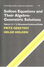 SOLITON EQUATIONS AND THEIR ALGEBRO-GEOMETRIC SOLUTIONS VOLUME 1