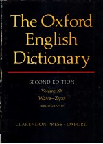 THE OXFORD ENGLISH DICTIONARY SECOND EDITION VOLUME 20
