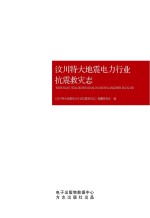 汶川特大地震电力行业抗震救灾志