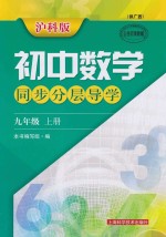 沪科版初中数学同步分层导学 九年级 上
