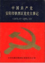 中国共产党安阳市铁西区党史大事记 1972.6-1991.12