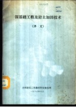 深基础工程及岩土加固技术 译文