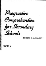 PROGRESSIVE COMPREHENSION FOR SECONDARY SCHOOLS BOOK 4