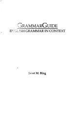 GRAMMAR GUIDE ENGLISH GRAMMAR IN CONTEXT