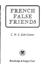 FRENCH FALSE FRIENDS