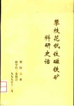 攀枝花钒钛磁铁矿科研史话