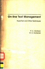 ON-LINE TEXT MANAGEMENT HYPERTEXT AND OTHER TECHNIQUES