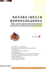 体面劳动视角下城镇非正规就业群体的劳动权益保障研究