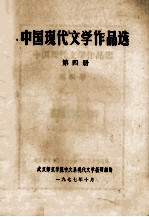 中国现代文学作品选 第4册