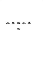 王小波文集 第4卷 沉默的大多数