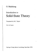 INTRODUCTION TO SOLID-STATE THEORY
