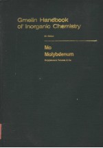 GMELIN HANDBOOK OF INORGANIC CHEMISTRY 8TH EDITION MO MOLYBDENUM SUPPLEMENT VOLUME A 2a SYSTEM NU