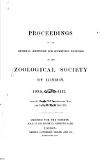 PROCEEDINGS OF THE GENERAL MEETINGS FOR SCIENTIFIC BUSINESS OF THE ZOOLOGICAL SOCIETY OF LONDON PAR