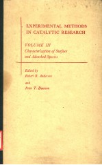 EXPERIMENTAL METHODS IN CATALYTIC RESEARCH VOLUME 3