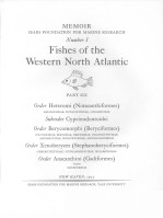 FISHES OF THE WESTERN NORTH ATLANTIC PART 6