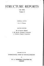 STRUCTURE REPORTS FOR 1954 VOLUME 18