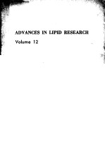 ADVANCES IN LIPID RESEARCH VOLUME 12