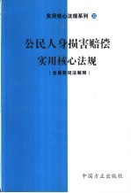 公民人身损害赔偿实用核心法规 含最新司法解释