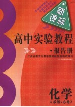 高中实验教程报告册 化学 必修2 人教版
