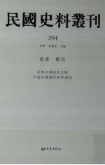 民国史料丛刊 394 经济·概况