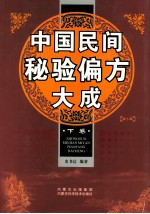 中国民间秘验偏方大成 下 第3版