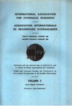 INTERNATIONAL ASSOCIATION FOR HYDRAULIC RESEARCH VOLUME 3 1963